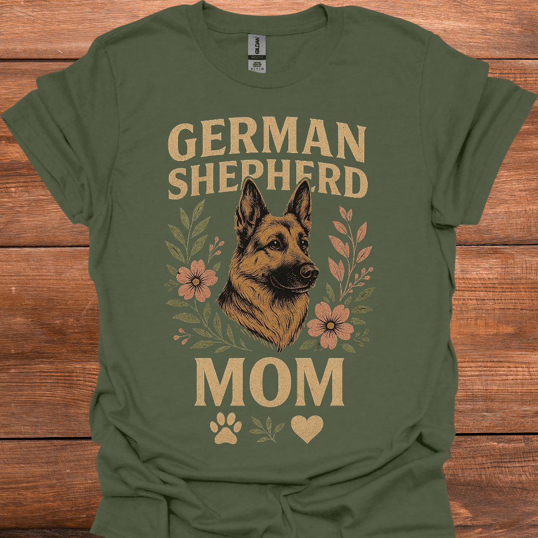 German Shephard Mom T-Shirt