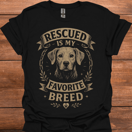 Rescued Is My Favorite Breed T-Shirt