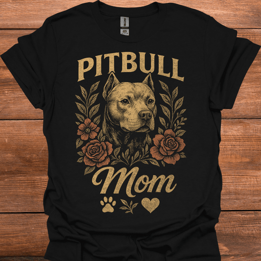 Pitbull Mom T-Shirt