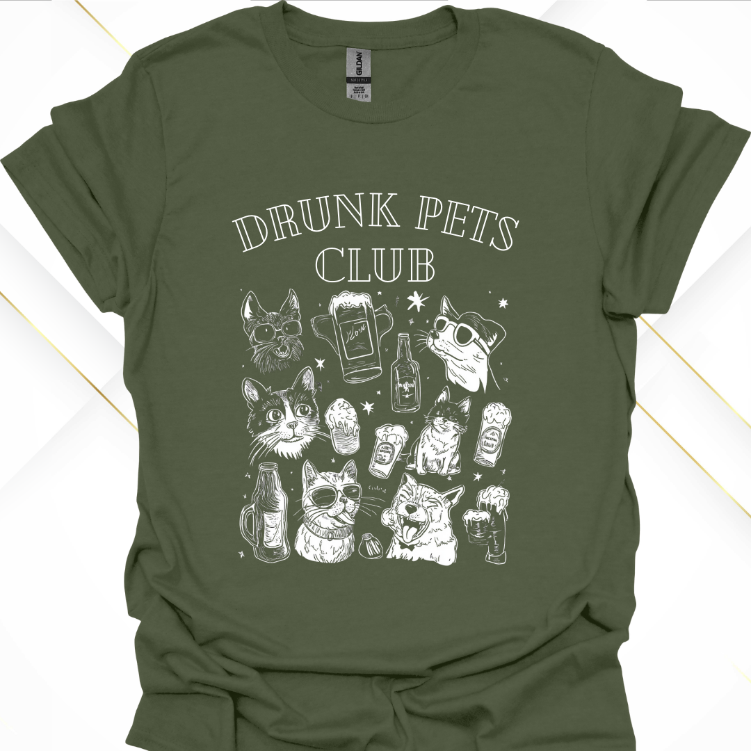 Drunk Pets Club T-Shirt