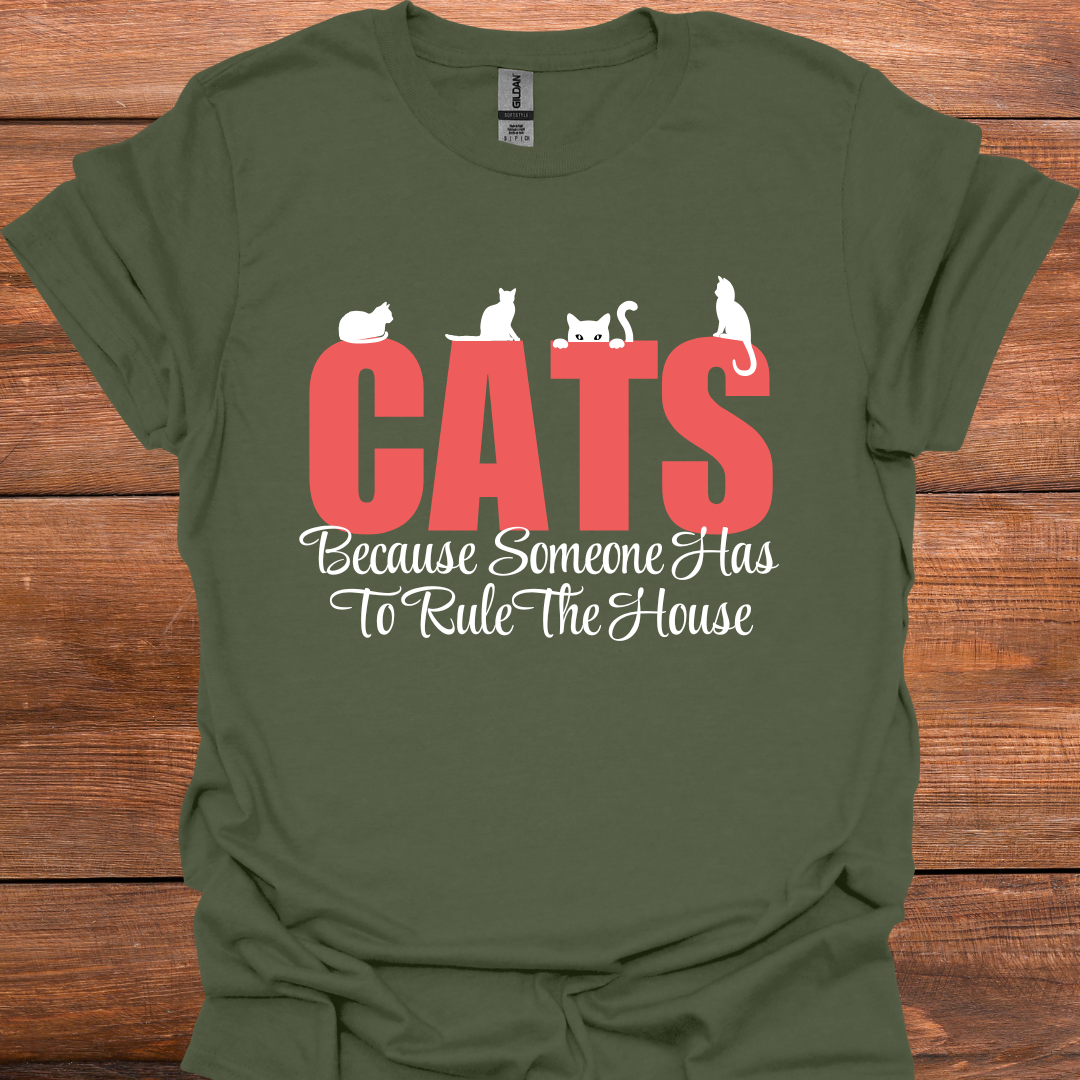 Cats Rule The House T-Shirt